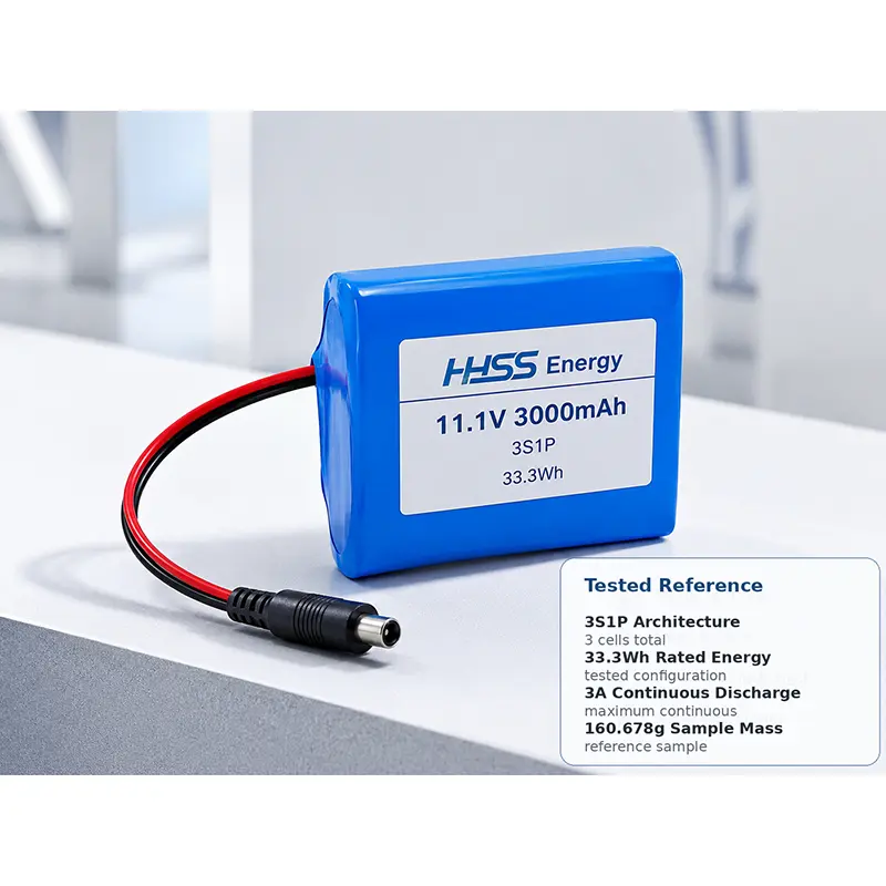 Batterie 11,1 V 3 000 mAh.