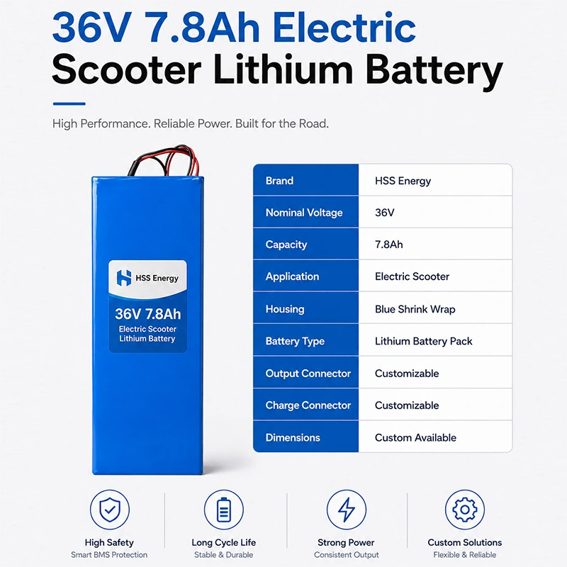 Batterie au lithium pour scooter électrique 36V 7,8 Ah